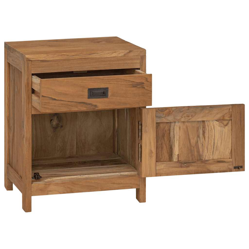 Bedside Cabinet Solid Teak 40x30x50 cm
