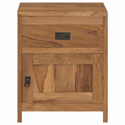 Bedside Cabinet Solid Teak 40x30x50 cm