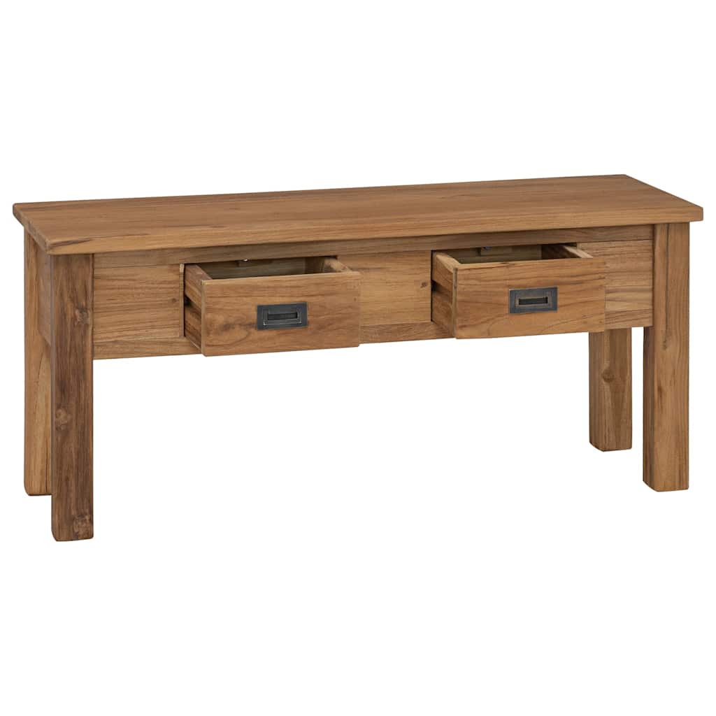 Hall Bench Solid Teak 90x30x40 cm