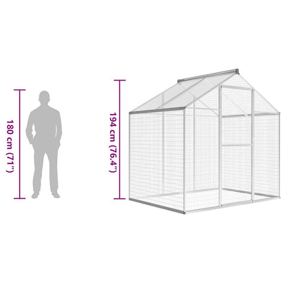 Outdoor Aviary Aluminium 178x122x194 cm