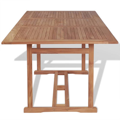 43034 vidaXL Garden Table 180x90x75 cm Solid Teak Wood