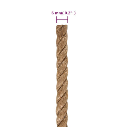 Rope 100% Jute 6 mm 500 m
