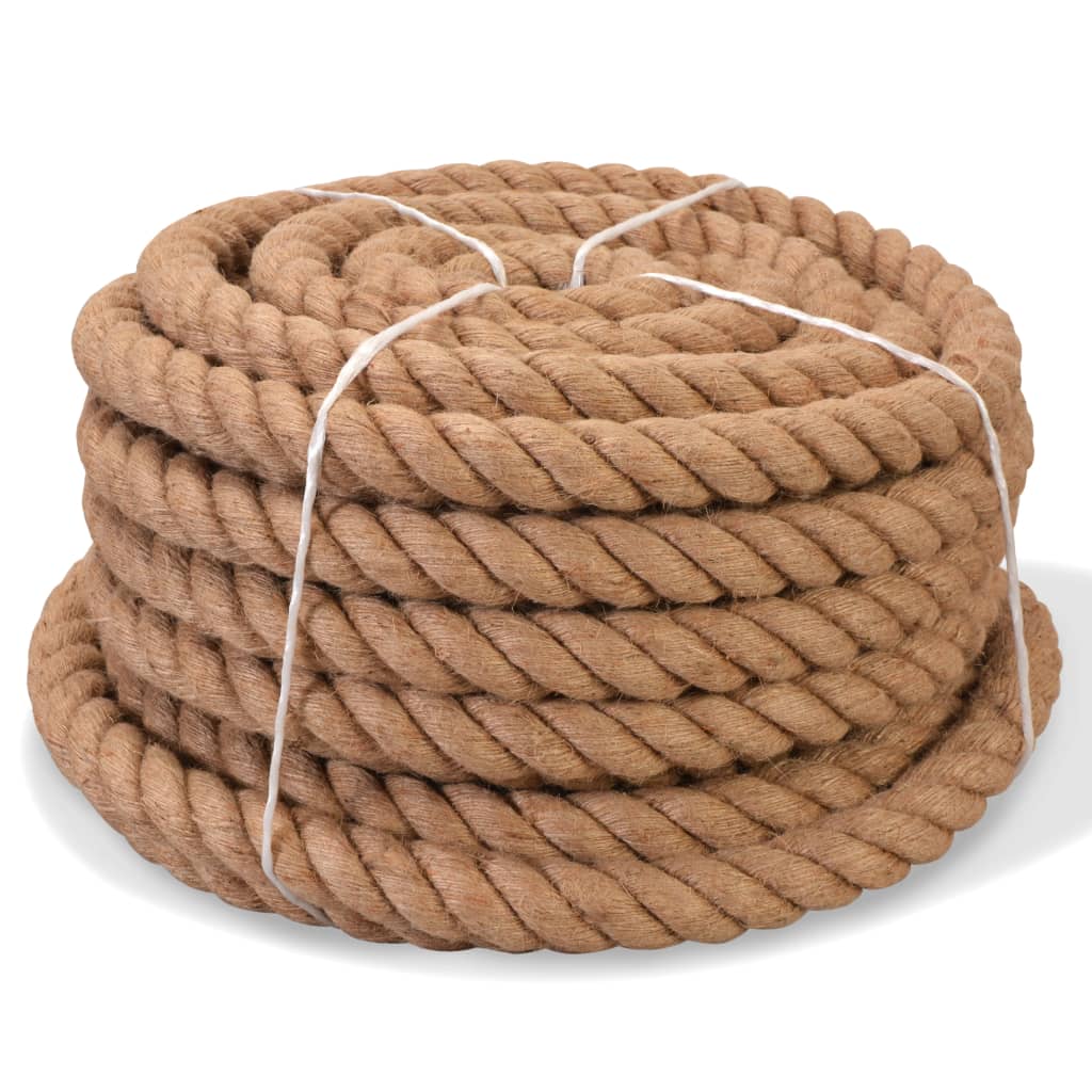 91278 vidaXL Rope 100% Jute 40 mm 30 m