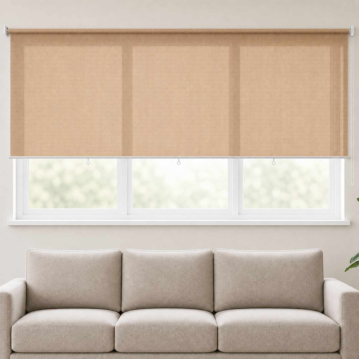 Outdoor Roller Blind 355(W)x140(H) cm Beige