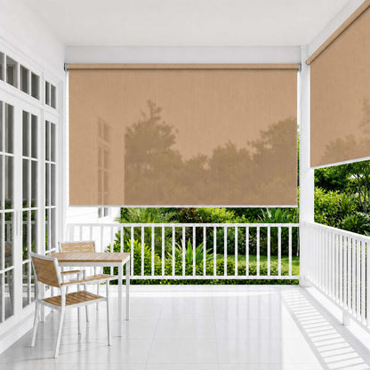 Outdoor Roller Blind 355(W)x140(H) cm Beige