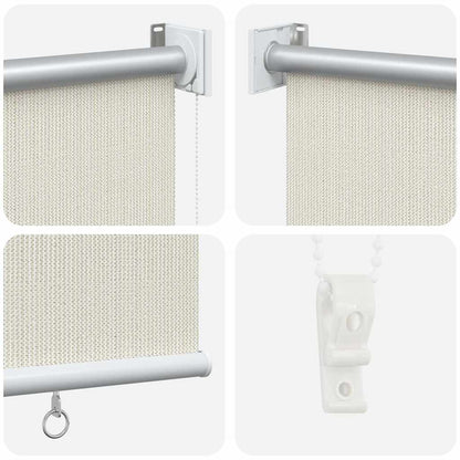 Outdoor Roller Blind 225(W)x140(H) cm Cream