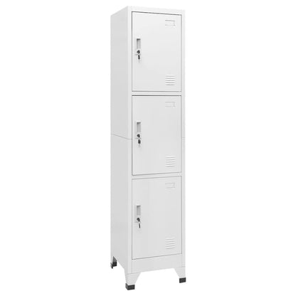 Locker Cabinet with 3 Compartments 38x45x180 cm