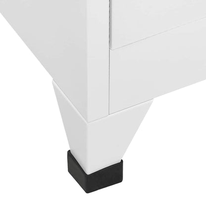 Locker Cabinet with 3 Compartments 38x45x180 cm