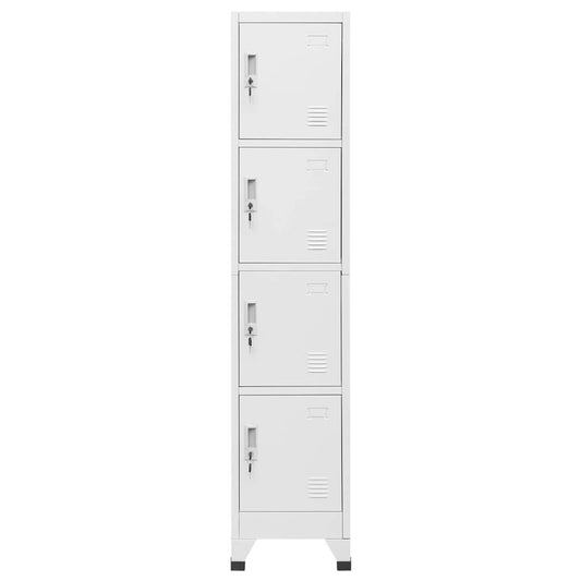 Locker Cabinet with 4 Compartments 38x45x180 cm