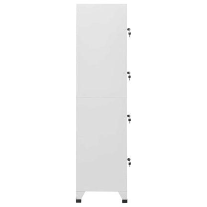 Locker Cabinet with 4 Compartments 38x45x180 cm