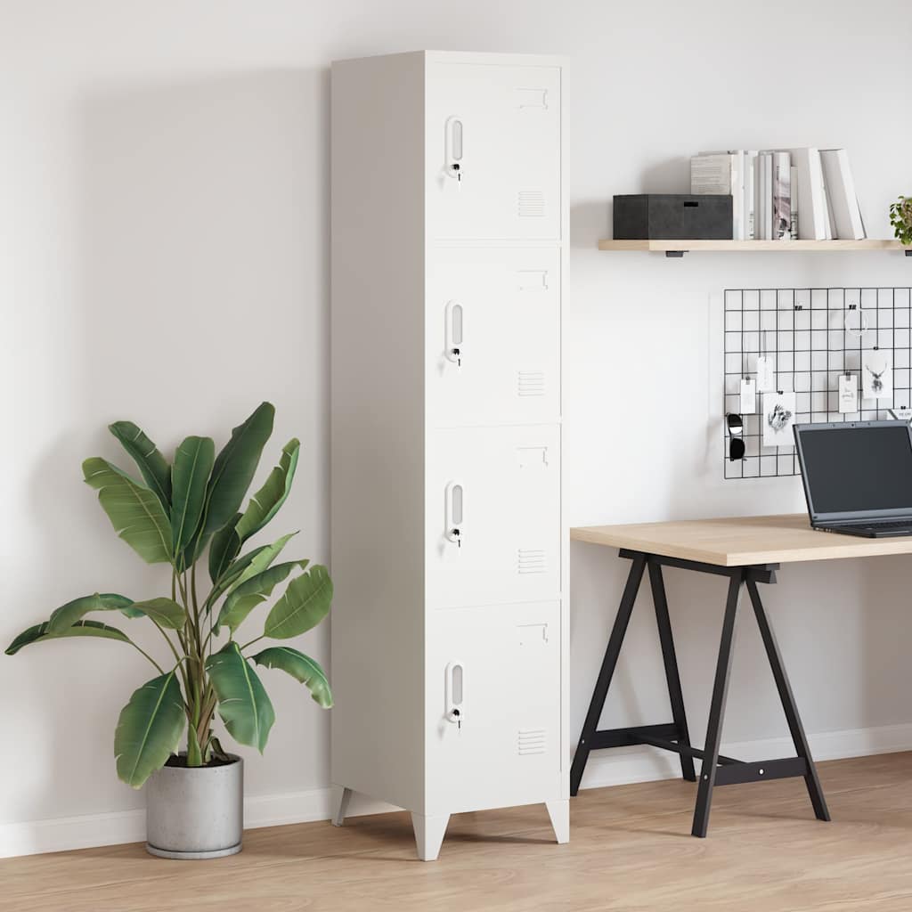 Locker Cabinet with 4 Compartments 38x45x180 cm