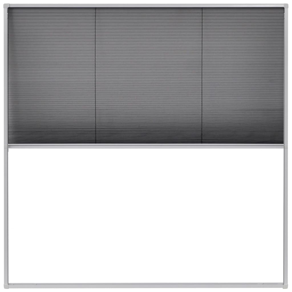 Plisse Insect Screen for Windows Aluminium 120x120 cm