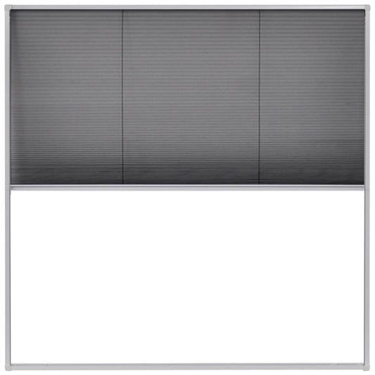 Plisse Insect Screen for Windows Aluminium 120x120 cm