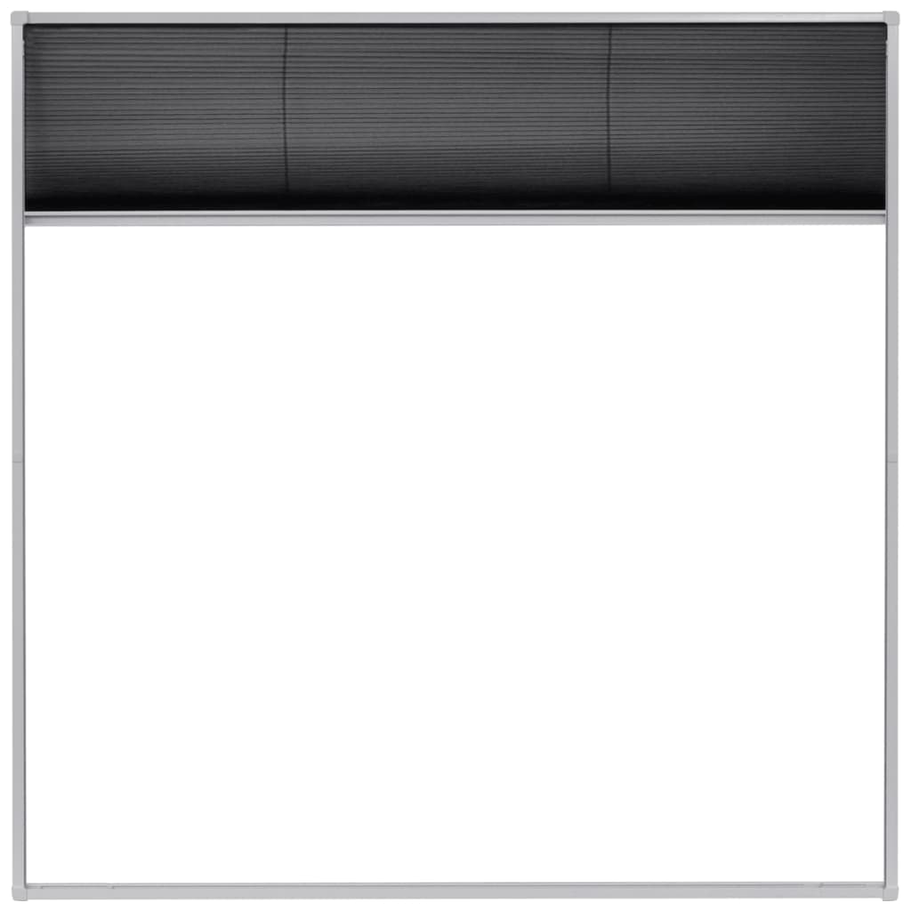 Plisse Insect Screen for Windows Aluminium 120x120 cm