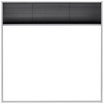Plisse Insect Screen for Windows Aluminium 120x120 cm