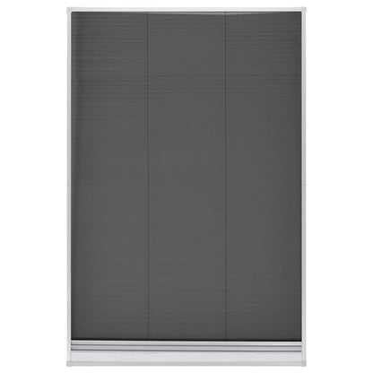 Plisse Insect Screen for Windows Aluminium 80x120 cm with Shade