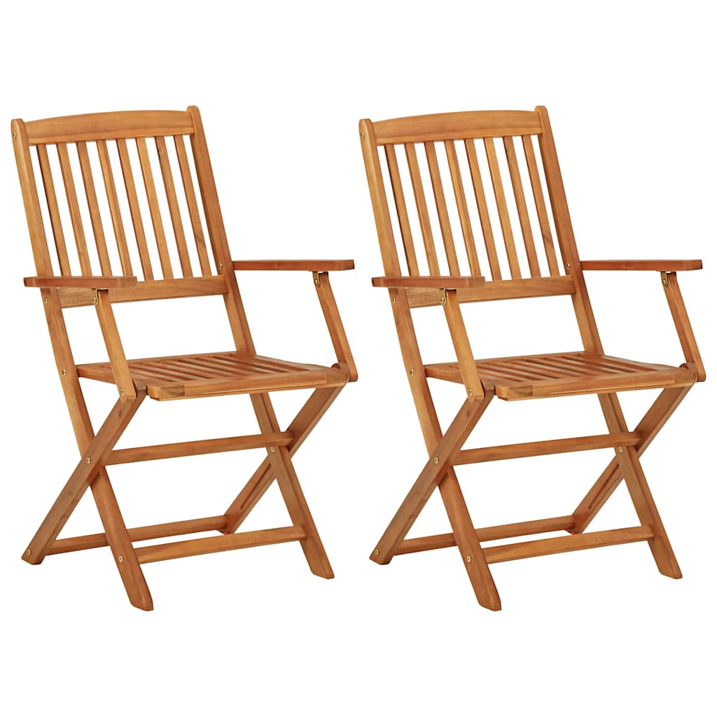 Outdoor Bistro Set | Brown | Acacia wood | Compact | Foldable
