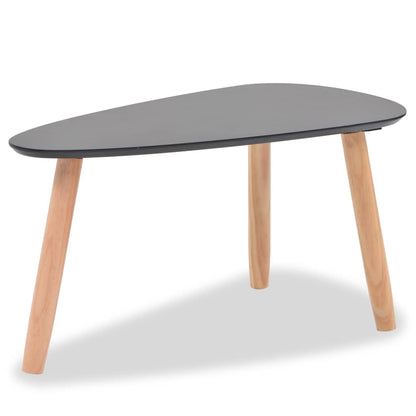 244732 vidaXL Coffee Table Set 2 Pieces Solid Pinewood Black