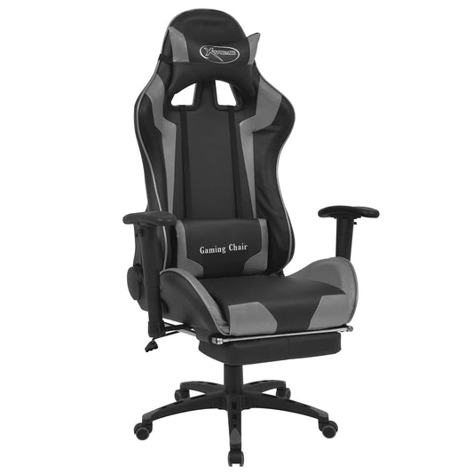 Gaming Chair Grey 70 x 71 x 136 cm Artificial Leather