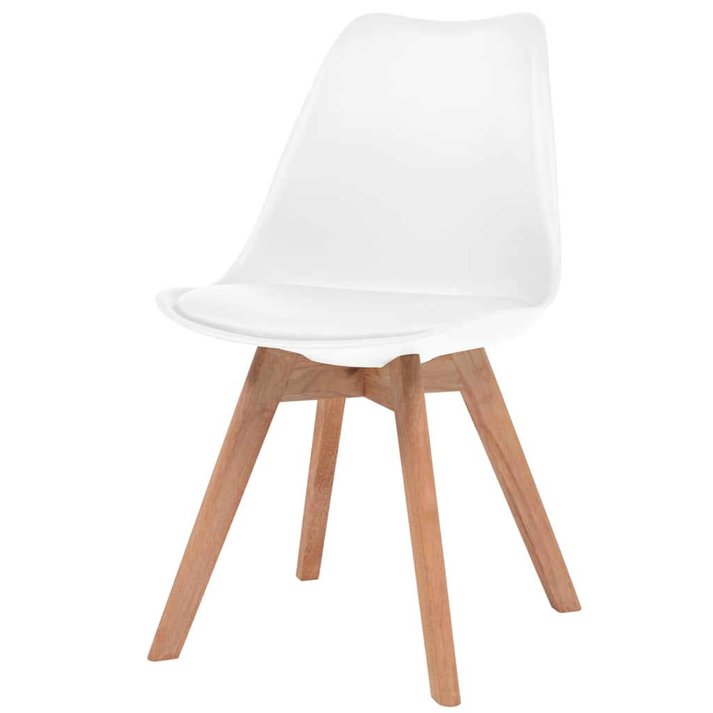 Dining Chairs 2 pcs White Plastic