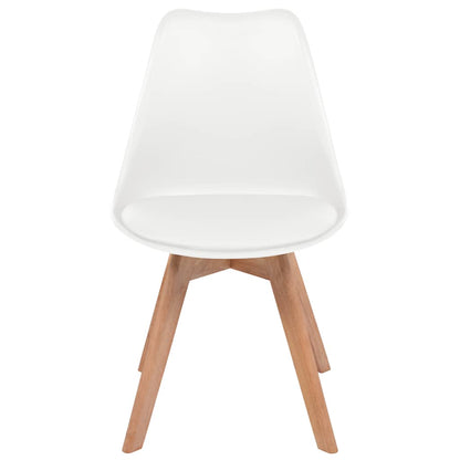 Dining Chairs 2 pcs White Plastic