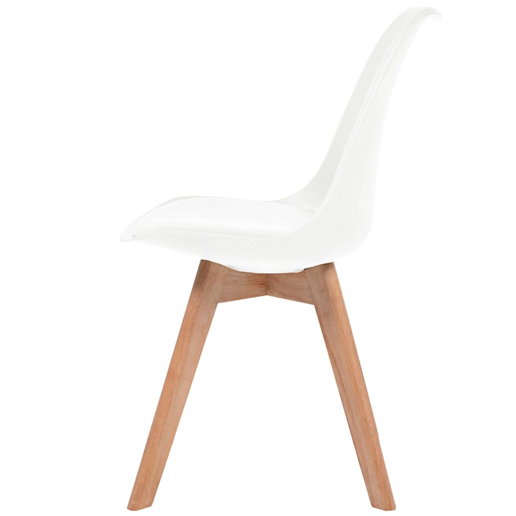 Dining Chairs 2 pcs White Plastic