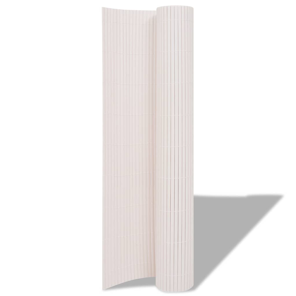 Double-Sided Garden Fence 90x300 cm White