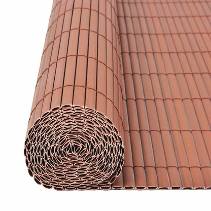 Garden Fence Brown 150 x 500 cm PVC