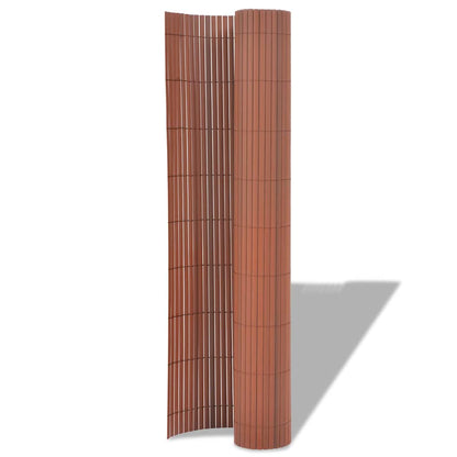 Garden Fence Brown 150 x 500 cm PVC