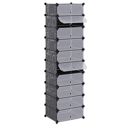Shoe Organizer | Black and white | Plastic panels, Steel frames | Large
