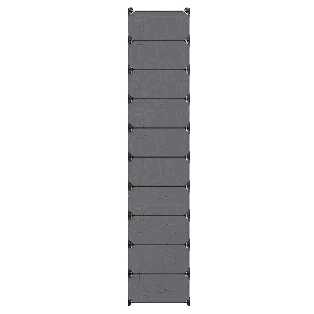 Shoe Organizer | Black and white | Plastic panels, Steel frames | Large