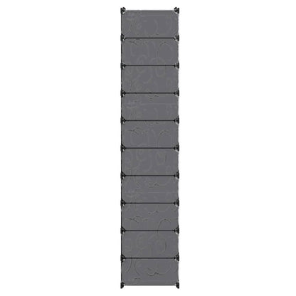 Shoe Organizer | Black and white | Plastic panels, Steel frames | Large