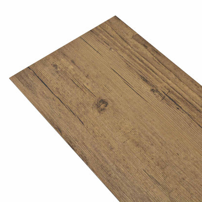 Flooring Planks 18 pcs Walnut Brown 5.26 m² PVC