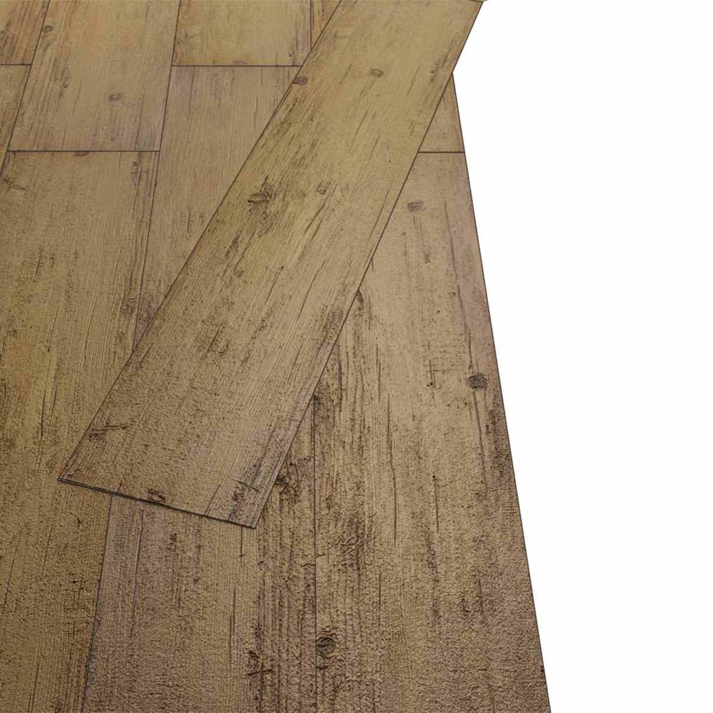 Flooring Planks 18 pcs Walnut Brown 5.26 m² PVC