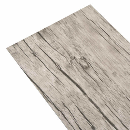 Flooring Planks 18 pcs Grey 5.26 m² PVC