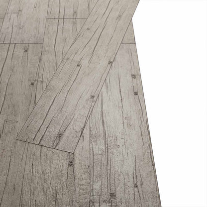 Flooring Planks 18 pcs Grey 5.26 m² PVC