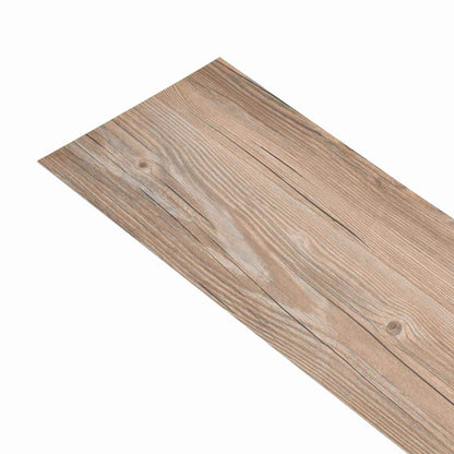 Flooring Planks 18 pcs Brown 5.26 m² PVC
