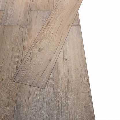 Flooring Planks 18 pcs Brown 5.26 m² PVC
