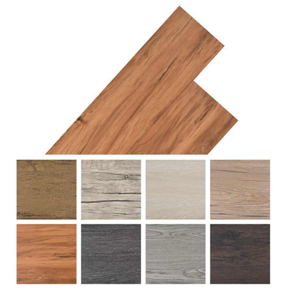 Flooring Planks 18 pcs Brown 5.26 m² PVC