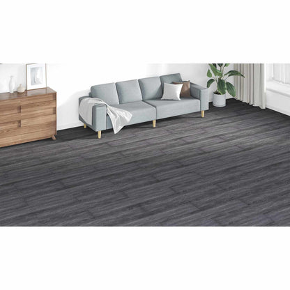Flooring Planks 18 pcs Black and White 5.26 m² PVC