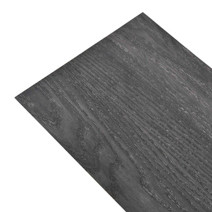 Flooring Planks 18 pcs Black and White 5.26 m² PVC