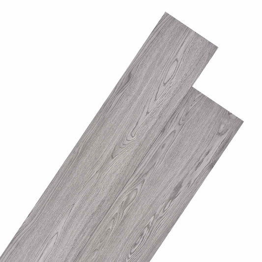 Flooring Planks Dark Grey 5.26 m² 18 pcs PVC