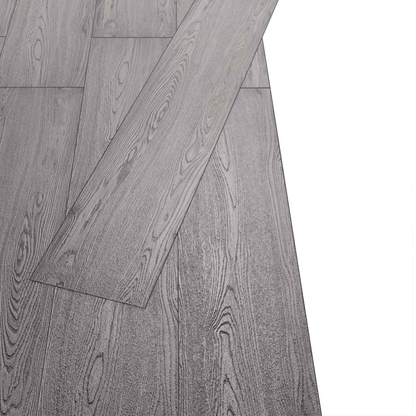 Flooring Planks 18 pcs Dark Grey 5.26 m² PVC
