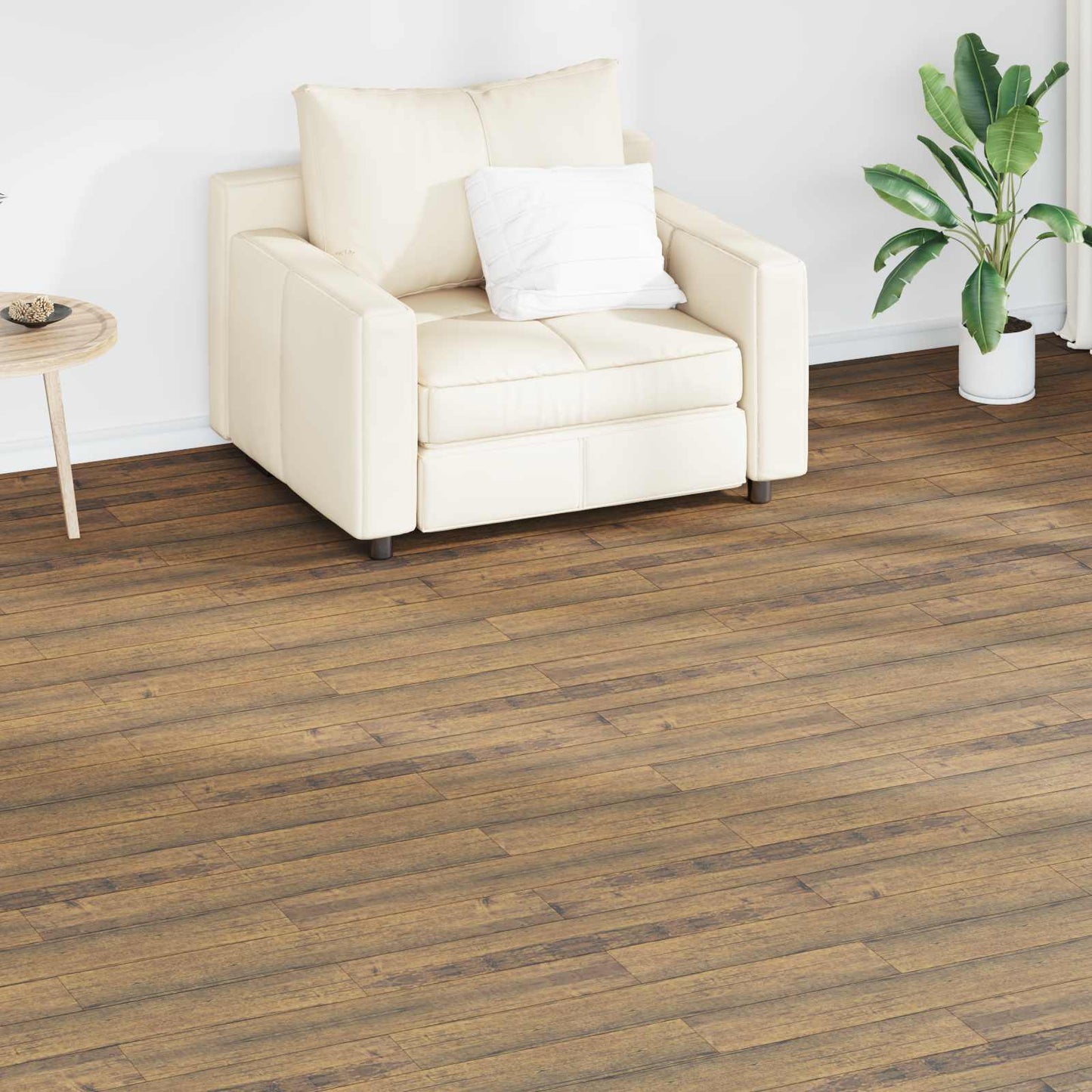 Flooring Planks 36 pcs Walnut Brown 5.02 m² PVC