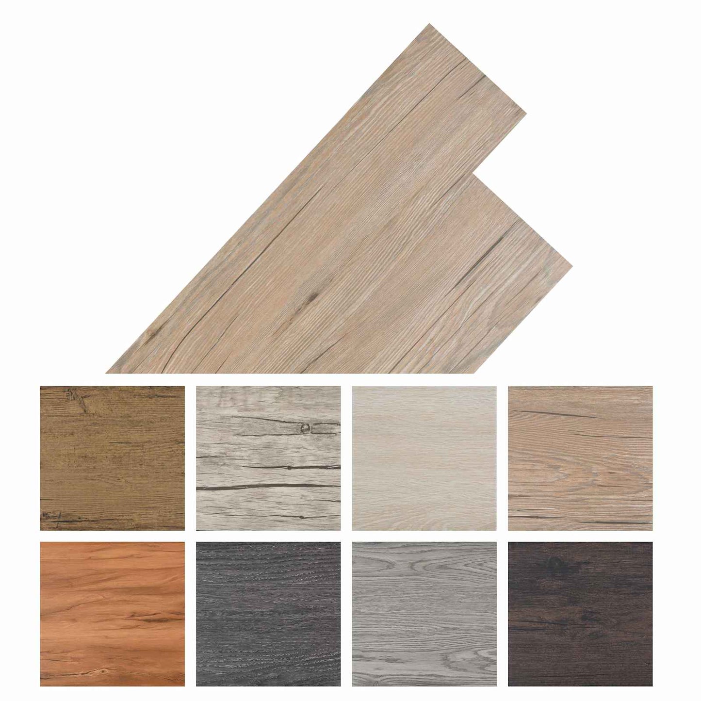 Flooring Planks 36 pcs Oak Brown 5.02 m² PVC