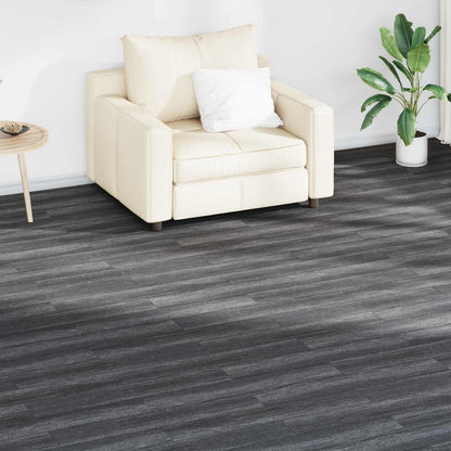 Flooring Planks 36 pcs Black and White 5.02 m² PVC