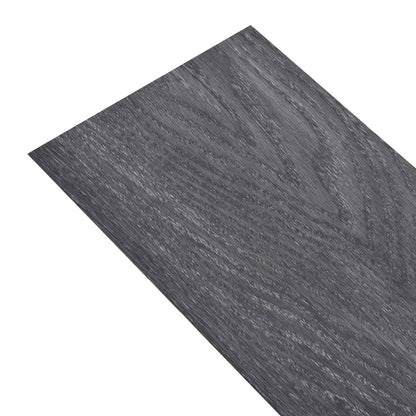 Flooring Planks 36 pcs Black and White 5.02 m² PVC