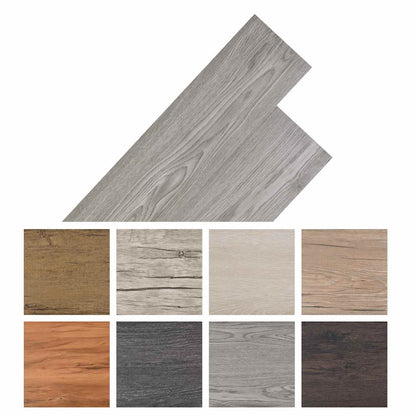 Flooring Planks 36 pcs Dark Grey 5.02 m² PVC