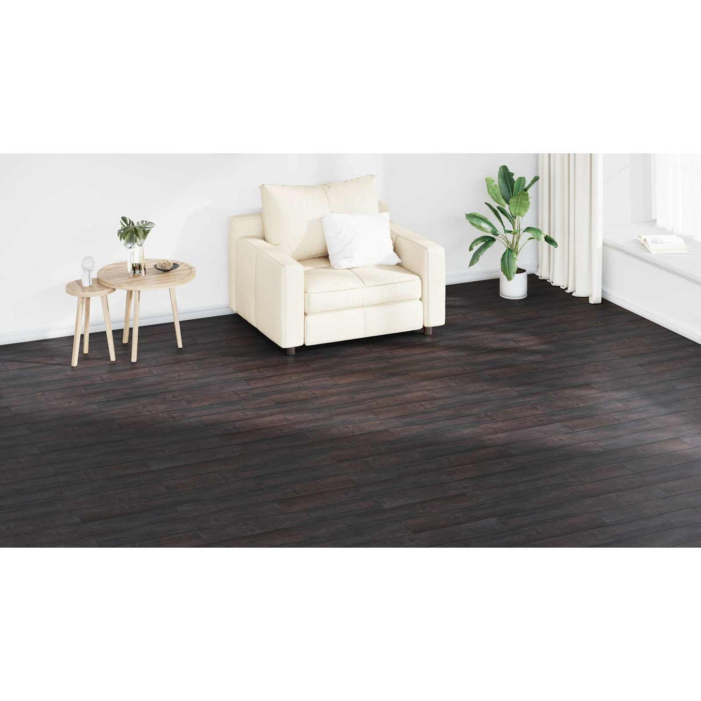 Flooring Planks 36 pcs Dark Brown 5.02 m² PVC