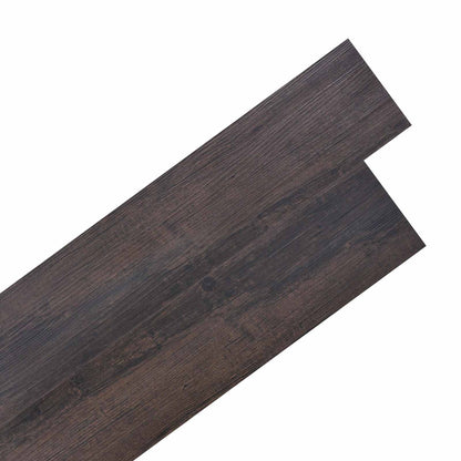 Flooring Planks 36 pcs Dark Brown 5.02 m² PVC